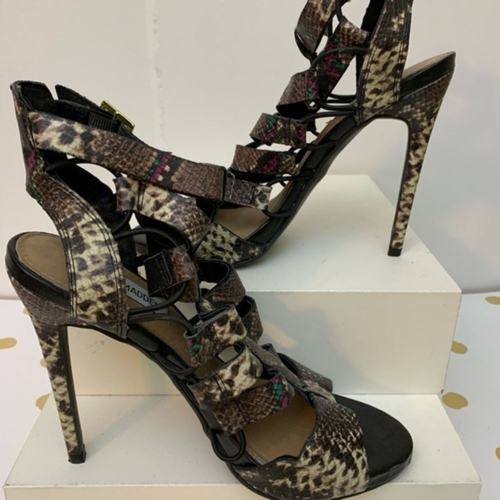 Snake Print Sandals